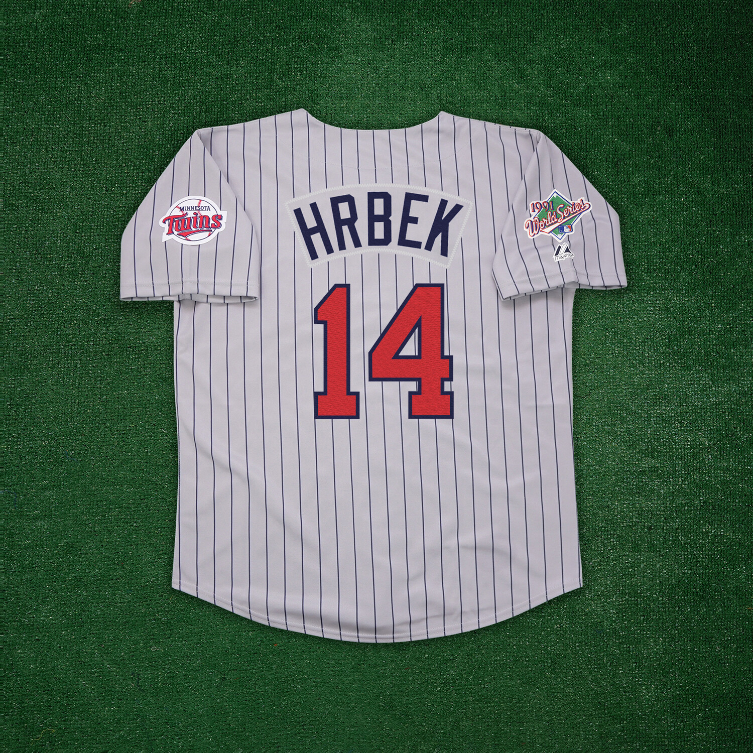 Kent Hrbek 1991 Minnesota Twins World Series Cooperstown Men’s Grey Road Jersey