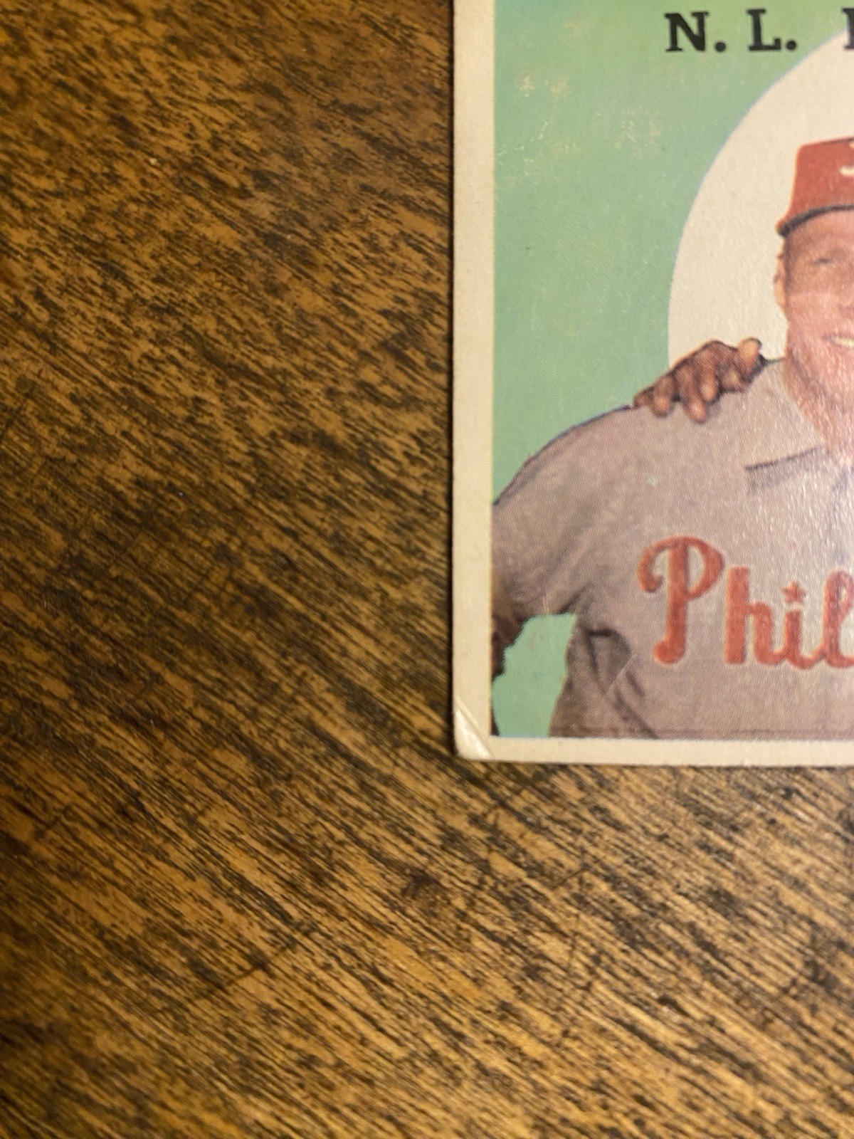 Topps 1959 N.L. Hitting Kings/Hitting Stars Ashburn Mays #317 Baseball Card