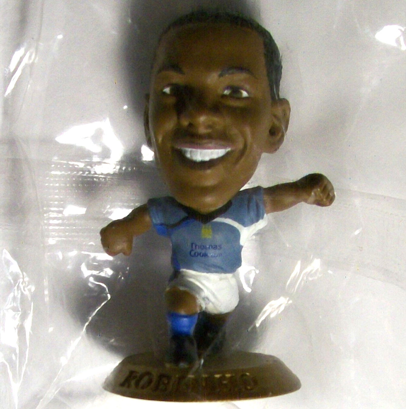 Corinthian Microstars MANCHESTER CITY Home ROBINHO MC12184 GOLD BASE – UK S18