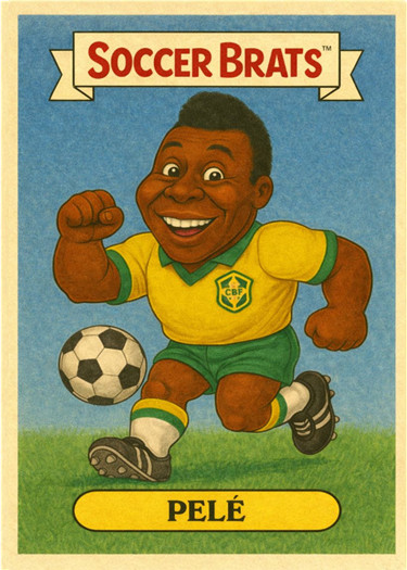 PELE SOCCER BRATS ### BUY 5 GET 1 FREE ### or 30% OFF 12 OR MORE (MIX & MATCH)