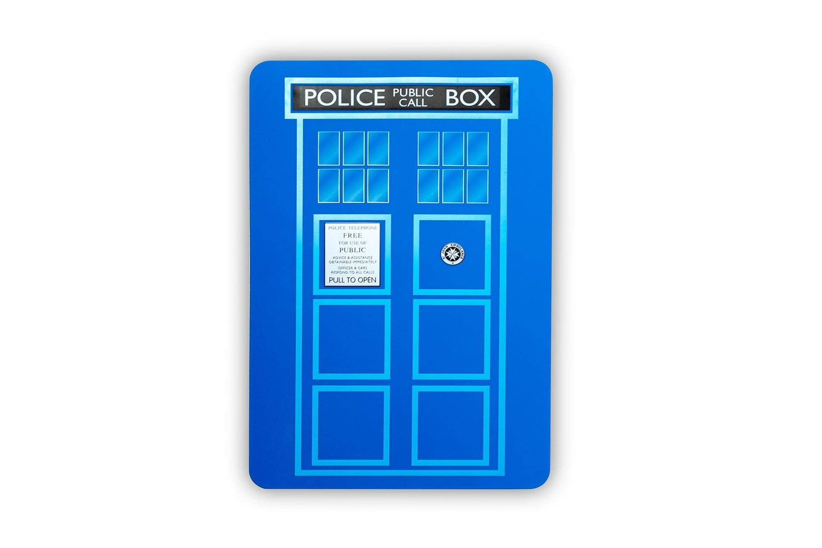 Dr Who-Tardis Doctor Who Chopping Board 12.6″L x 12.6″W, Multicolor