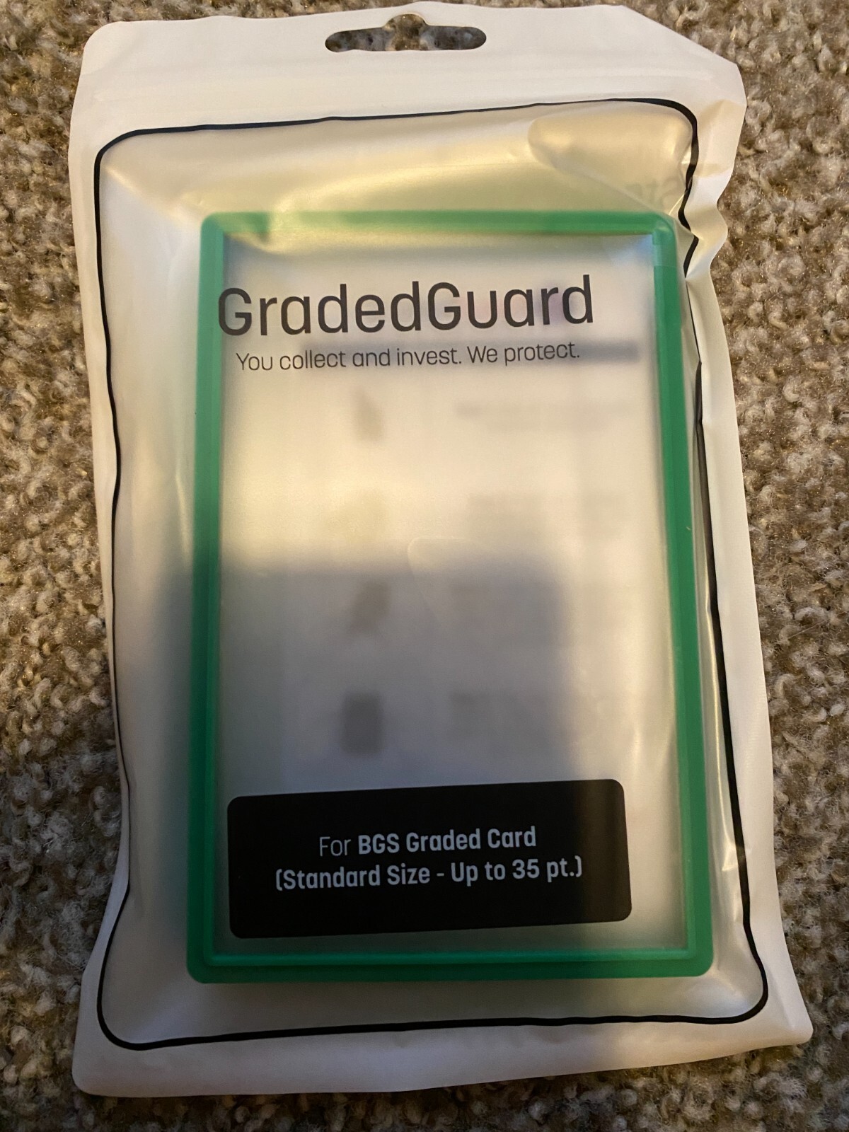 Lot of 5, GradedGuard Graded Card Protective Case for BGS – Up to 35 pt. Green