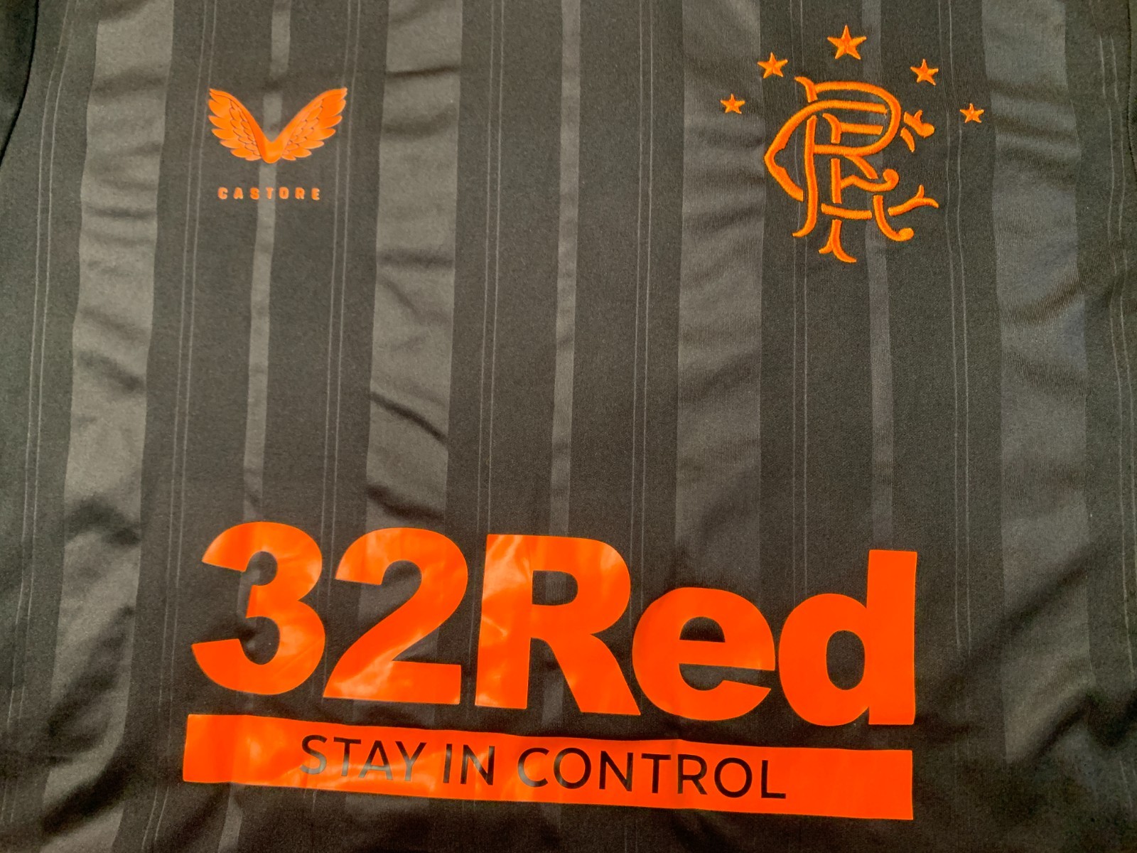 RANGERS 2020/2021 FOOTBALL SOCCER MEN SHIRT JERSEY THIRD CASTORE ORIGINAL SIZE M