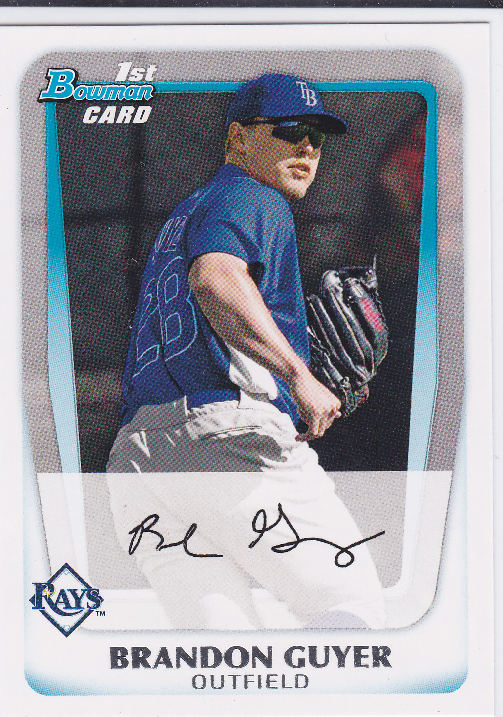 Brandon Guyer Tampa Bay Rays 2011 Bowman Prospects