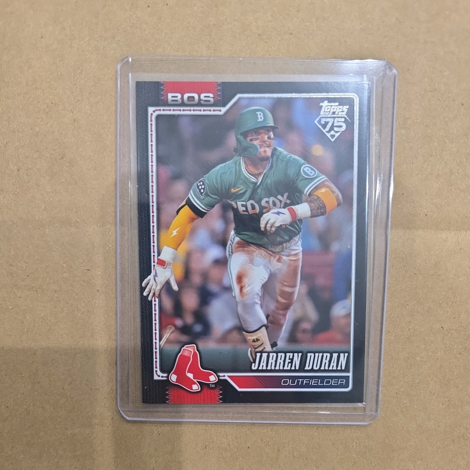 2026 Topps Series 2 Jarren Duran Boston Red Sox #560 black Parrell Numbered /75