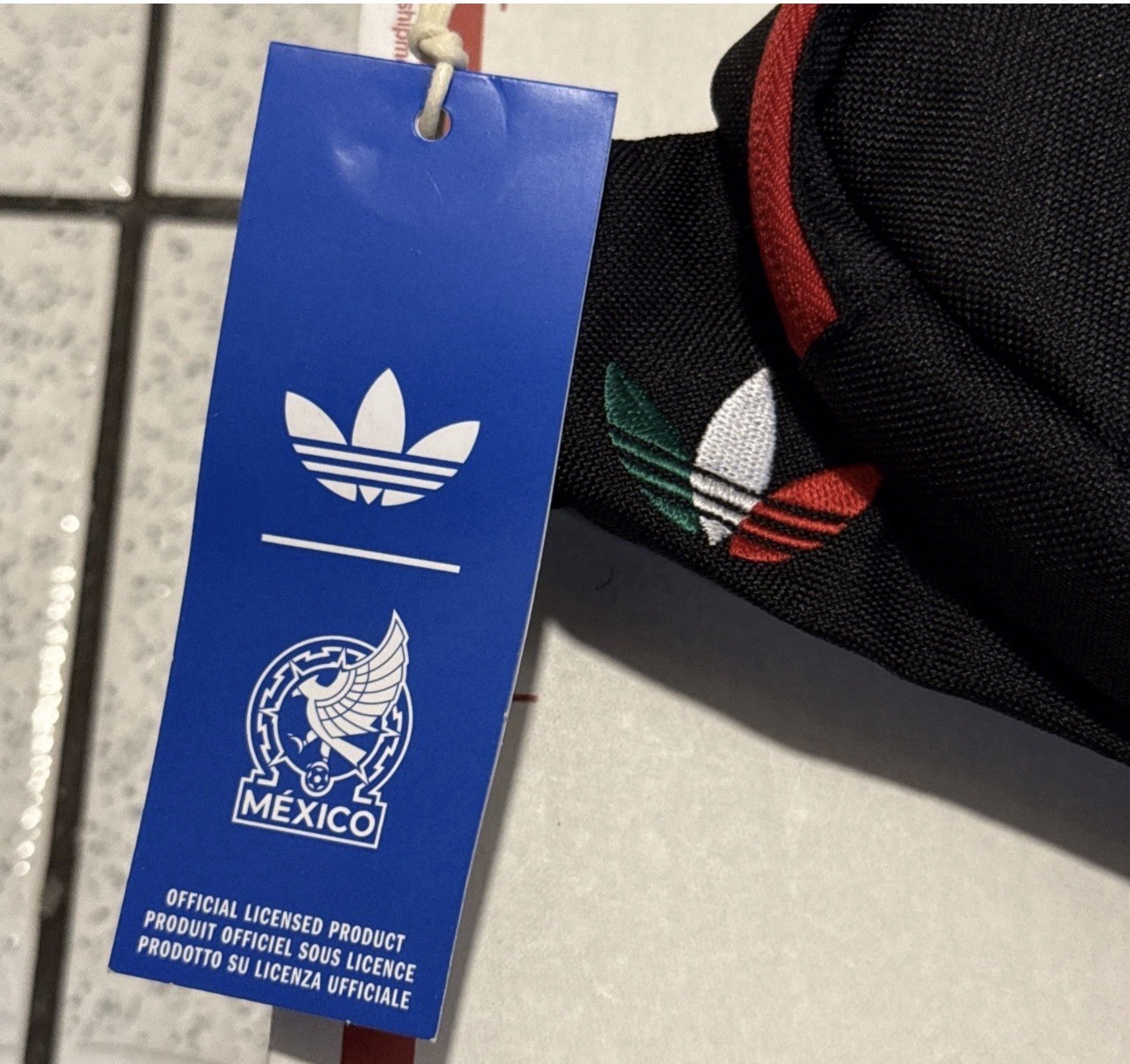 New Adidas Mexico National Team FMF 2026 Fanny Pack Waist Bag Black KD1768