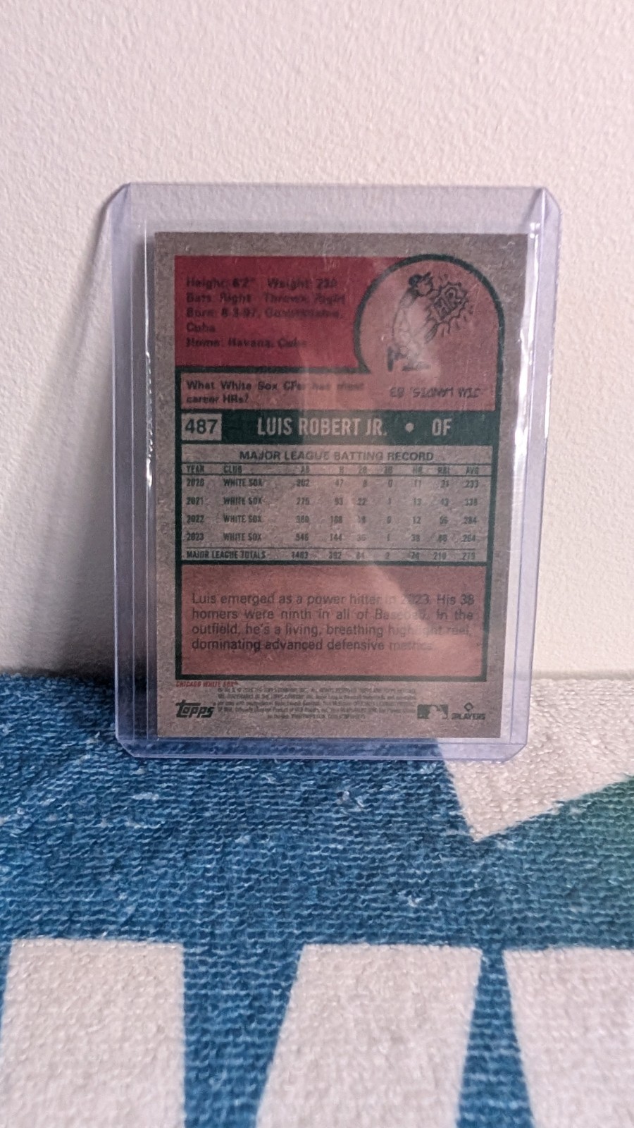 2024 Topps Heritage High Number – Luis Robert #487 Chrome Silver Border /225