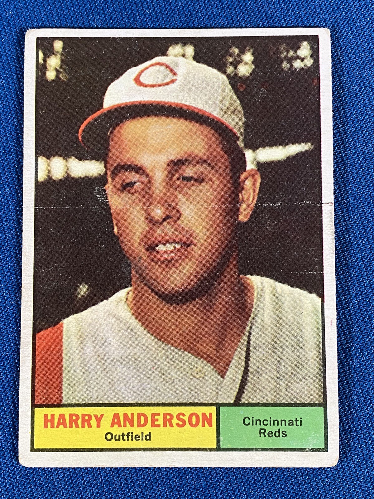 1961 Topps Harry Anderson Baseball Card #76 Cincinnati Reds