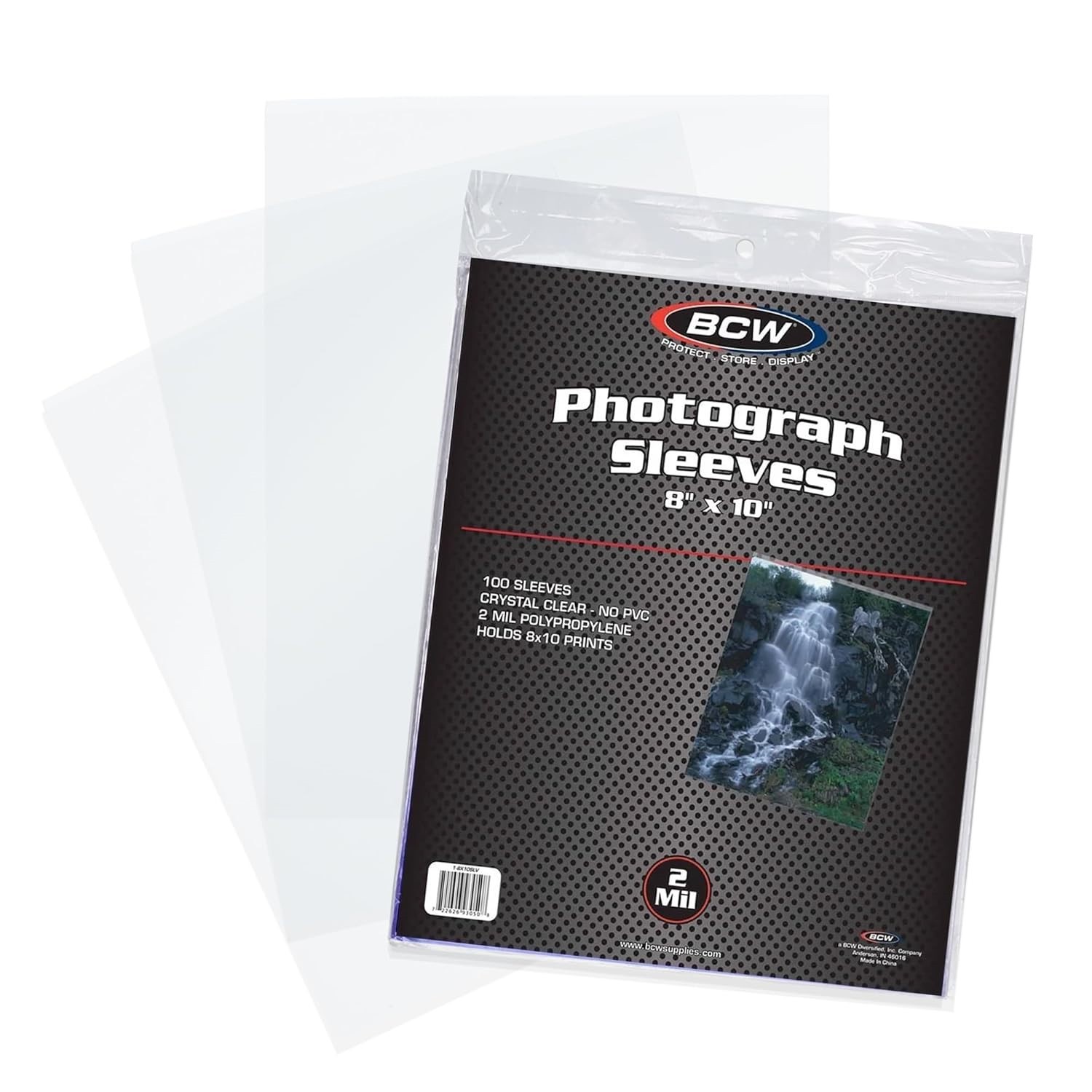 BCW 8×10 Photo Sleeves 100 Soft Poly Protectors 2 Mil Acid Free Safe Storage