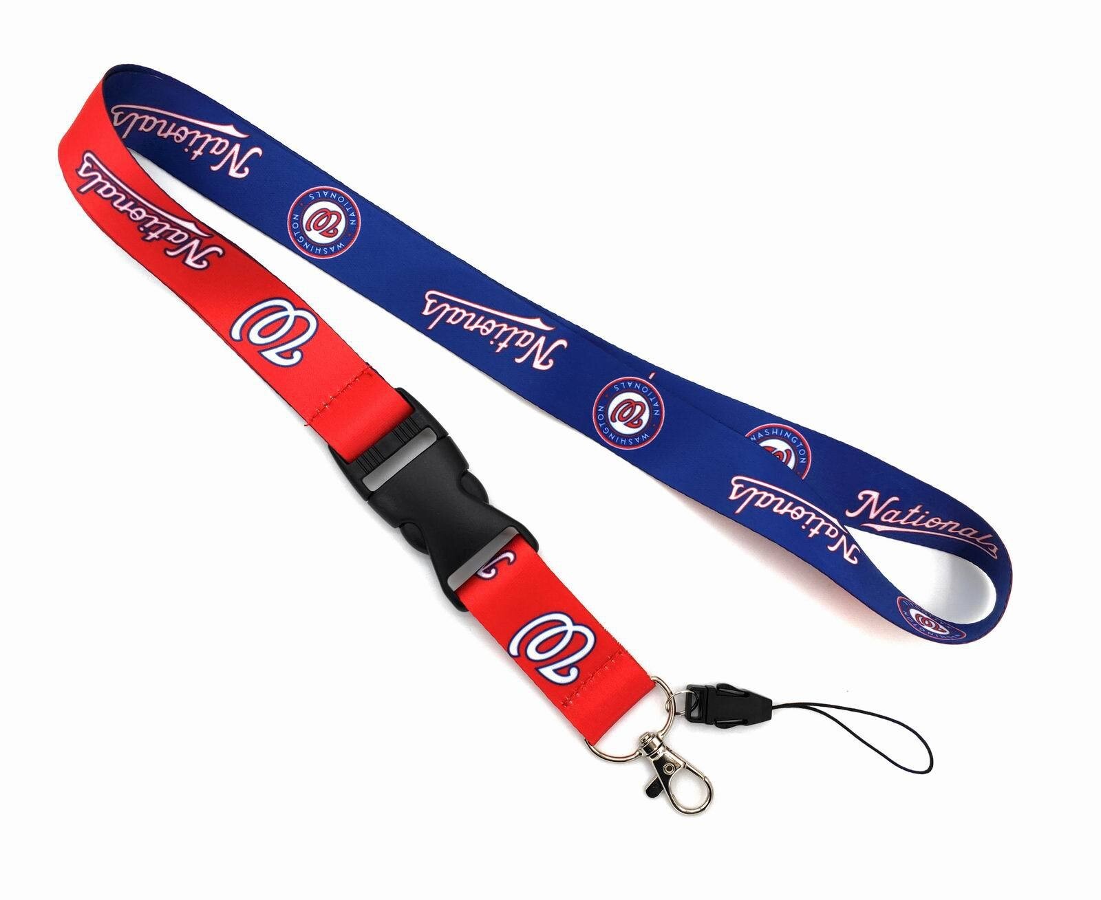 MLB Lanyard 22″ Quick Release & Breakaway Clasp 30 Teams Badge Holder Keychain