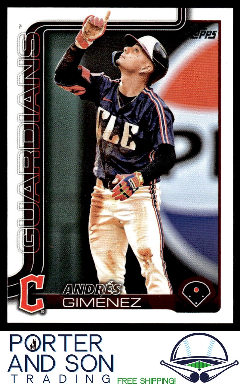 Andres Gimenez 2025 Topps Series 1 #270 Cleveland Guardians Baseball Card