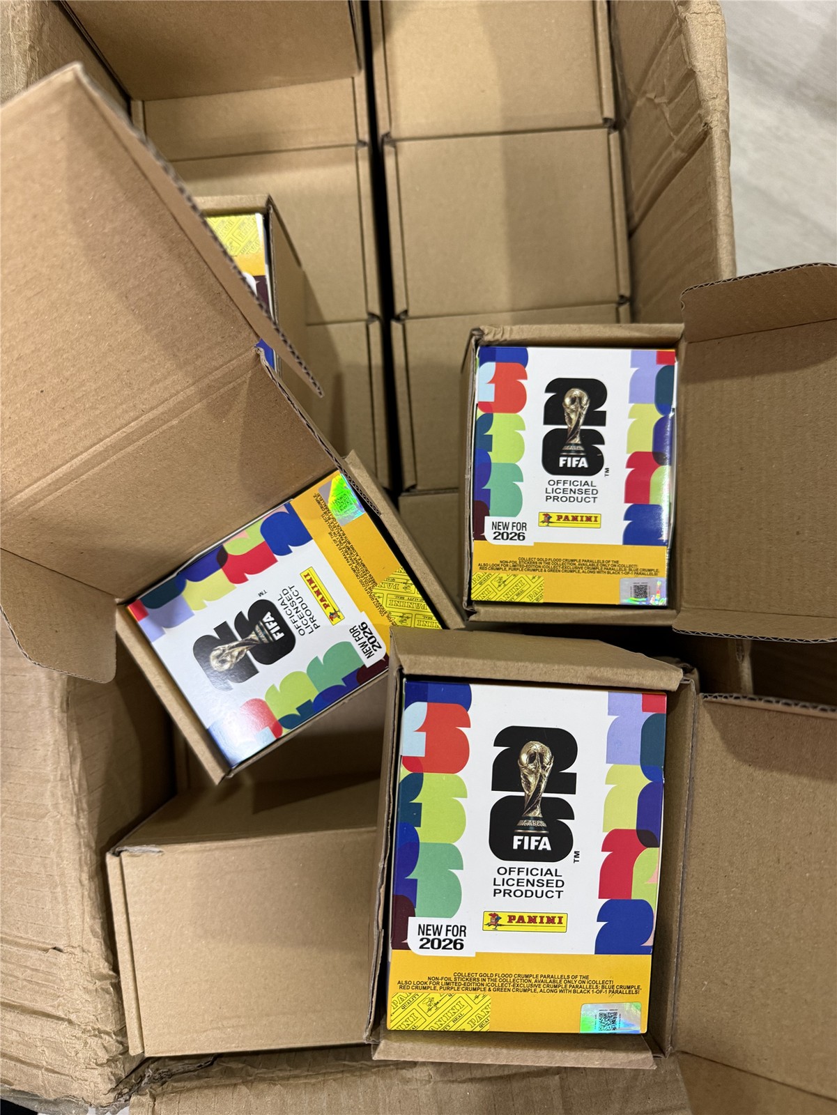 Panini FIFA World Cup 2026 Official Sticker 50-Pack Box Gold Limited 2026 NEW