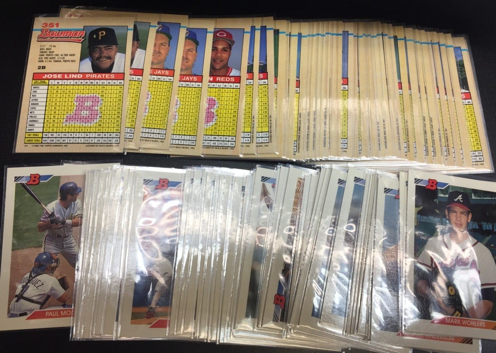 1x 1992 Bowman MLB Baseball Card – You Pick #351~525 ($2 Minimum Order Required)
