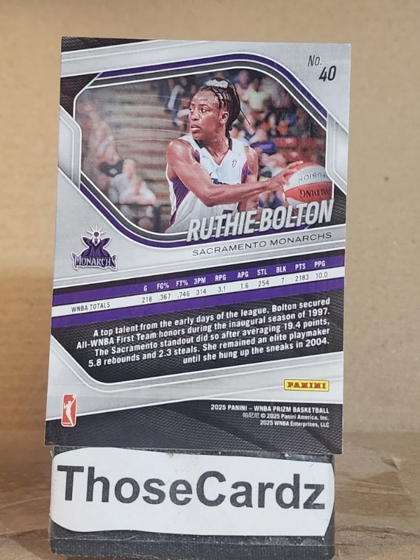2025 Panini WNBA #40 Ruthie Bolton