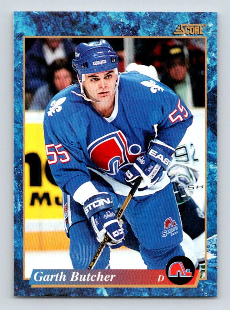 1993-94 Score #657 Garth Butcher Nordiques (not Ron Wilson as listed in Beckett)