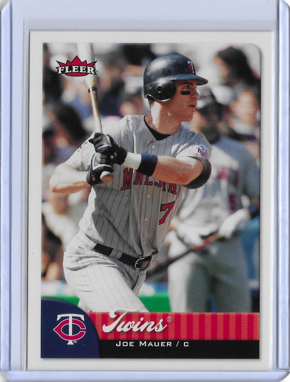 2007 Fleer – No. 144 – Joe Mauer – Minnesota Twins – Catcher