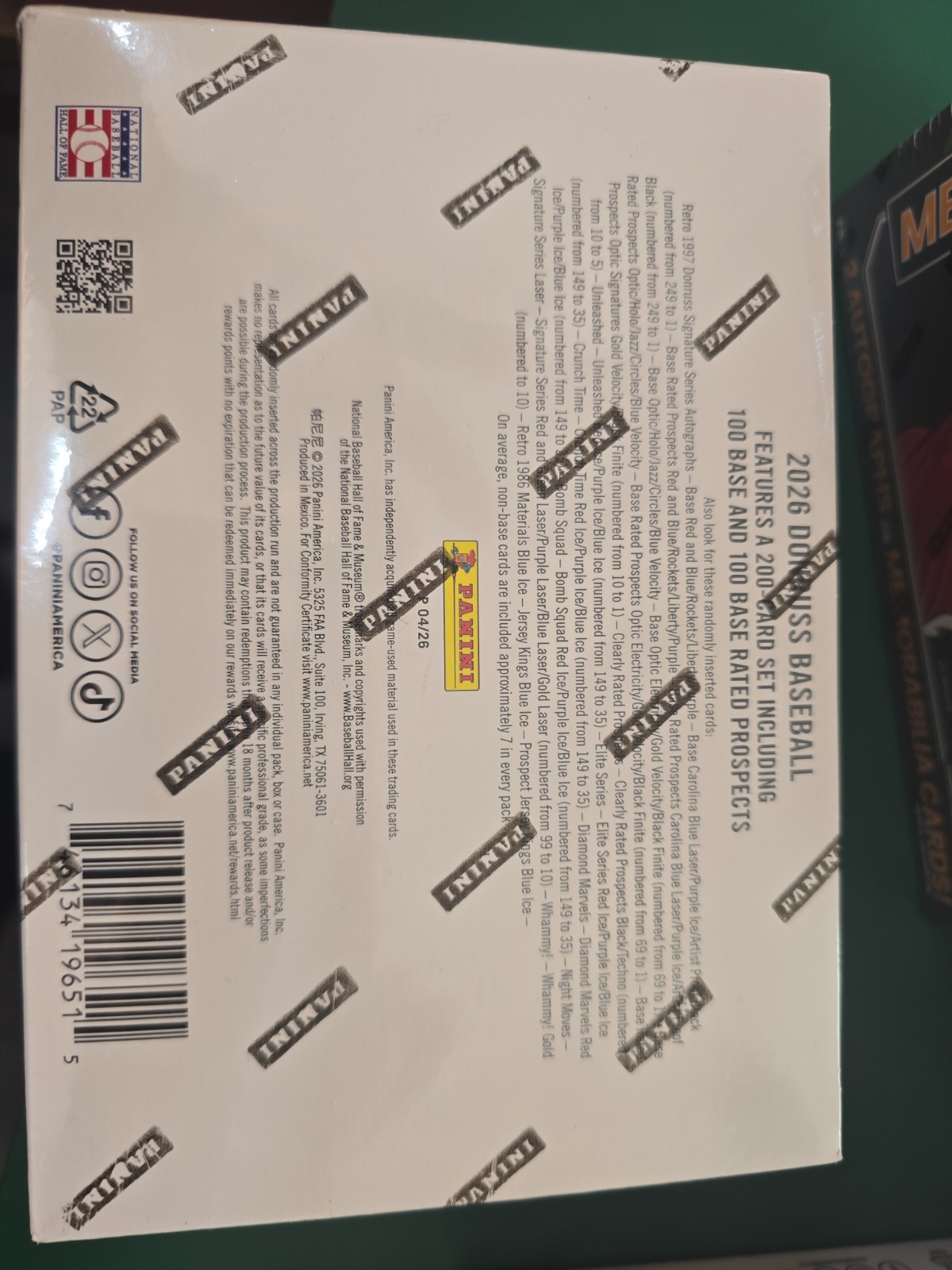 2026 Panini Donruss Baseball Mega BoxSALE!!!
