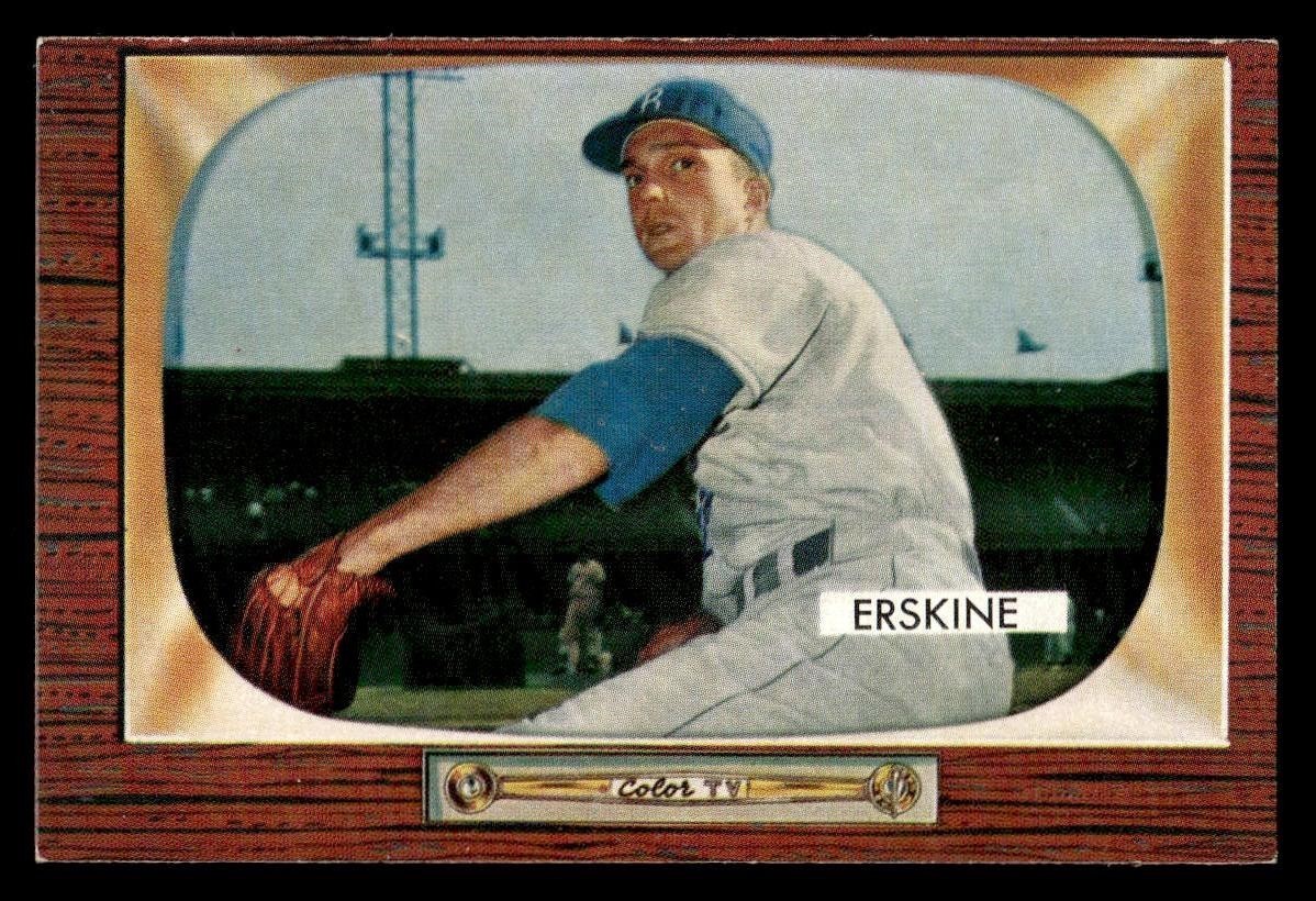 1955 Bowman Baseball #170 Carl Erskine NM *k1