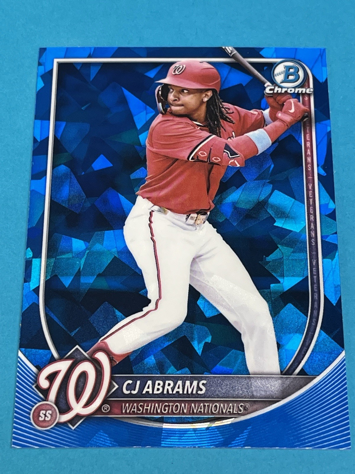 2025 Bowman Chrome CJ Abrams Sapphire Edition #20 Washington Nationals Qty Avail