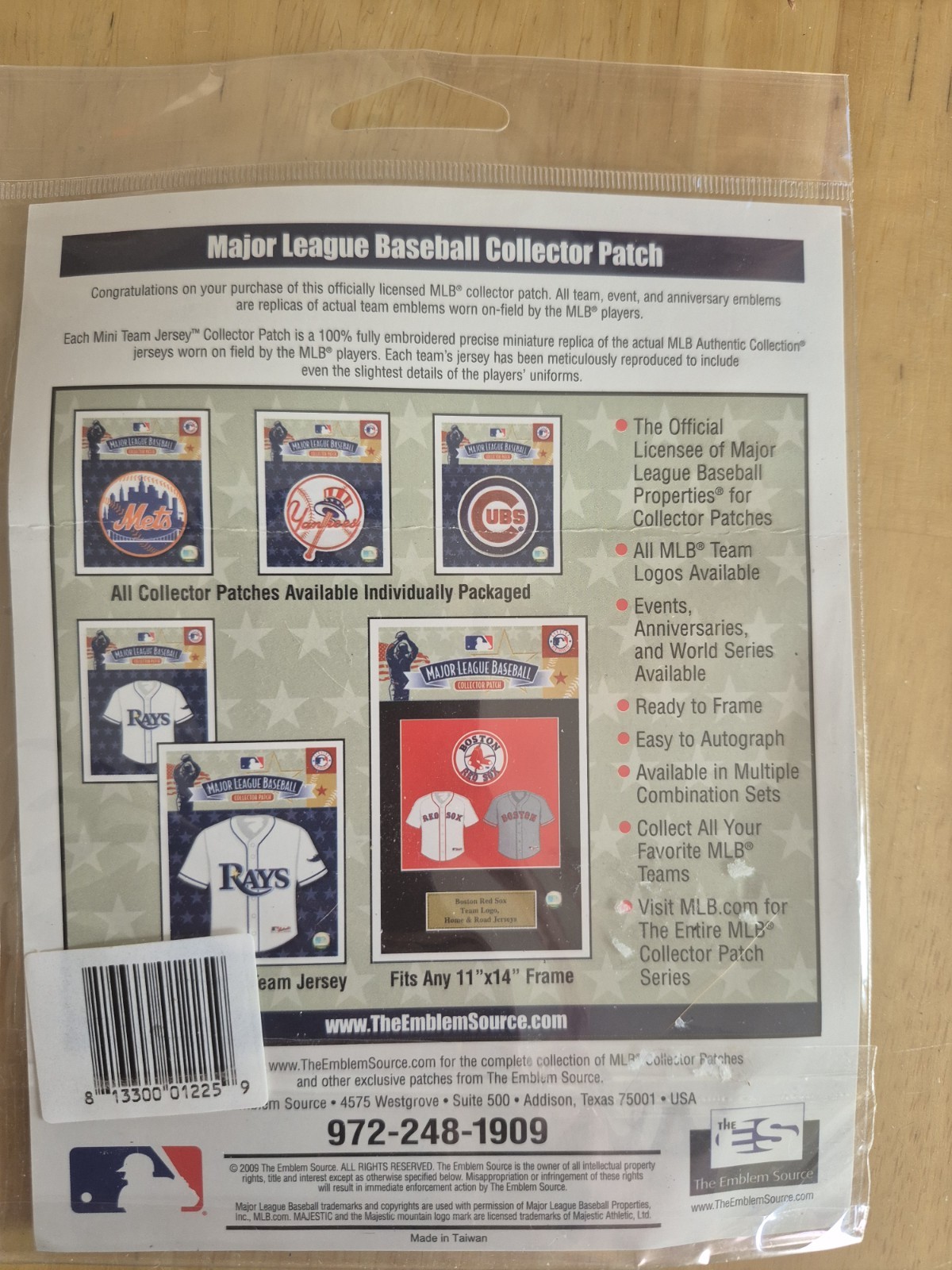Boston Red Sox Collector Patch MLB Major League Baseball World Series Logo