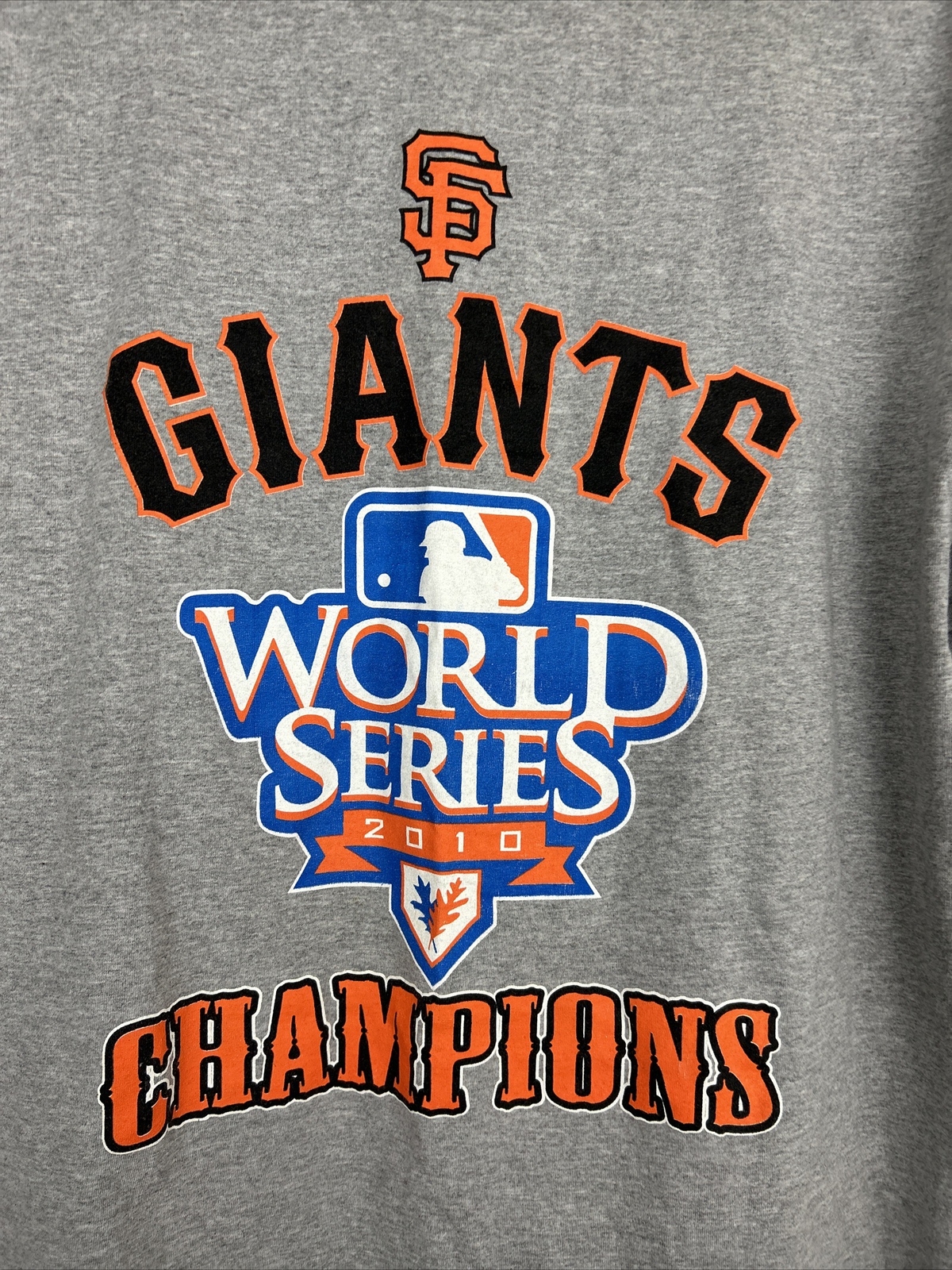 San Francisco Giants Mens XXL Irregular Short Sleeve T Shirt 2010 World Champion