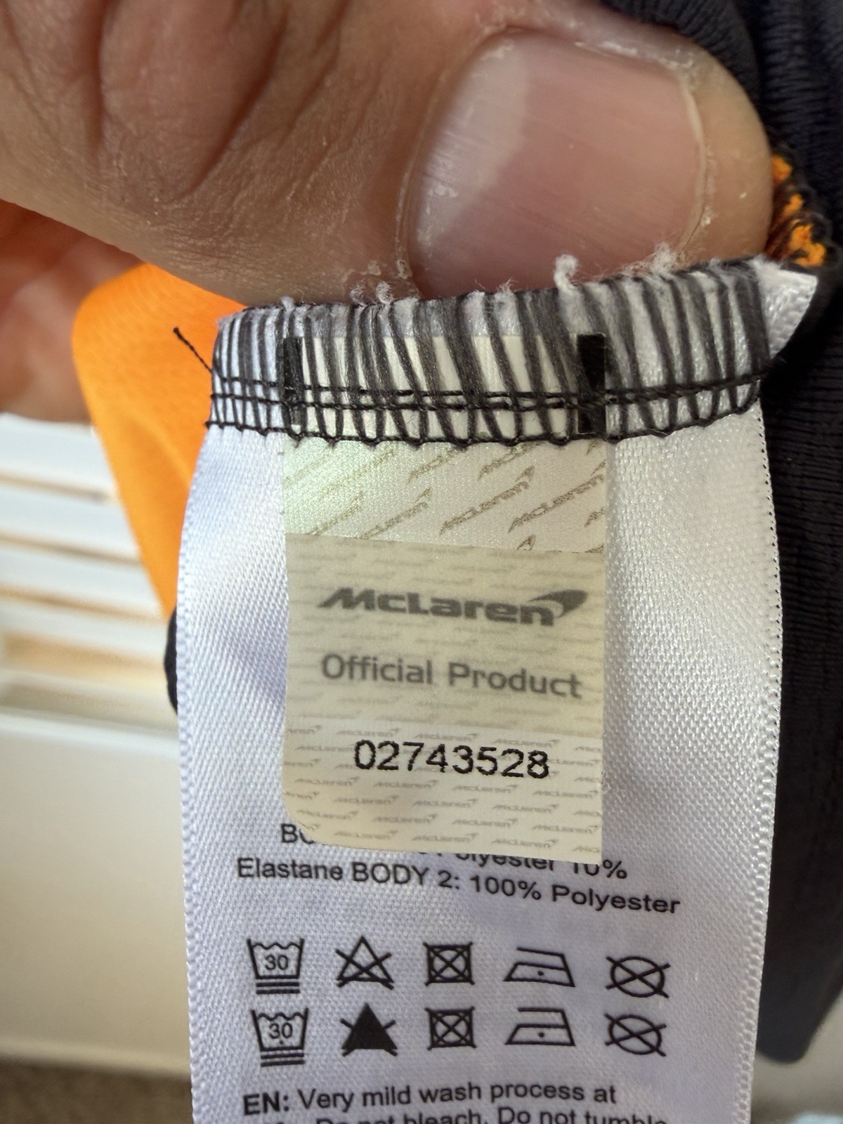 McLaren Formula 1 Jersey Shirt Men SZ Med Castore F1 Team Official Mesh Stretch