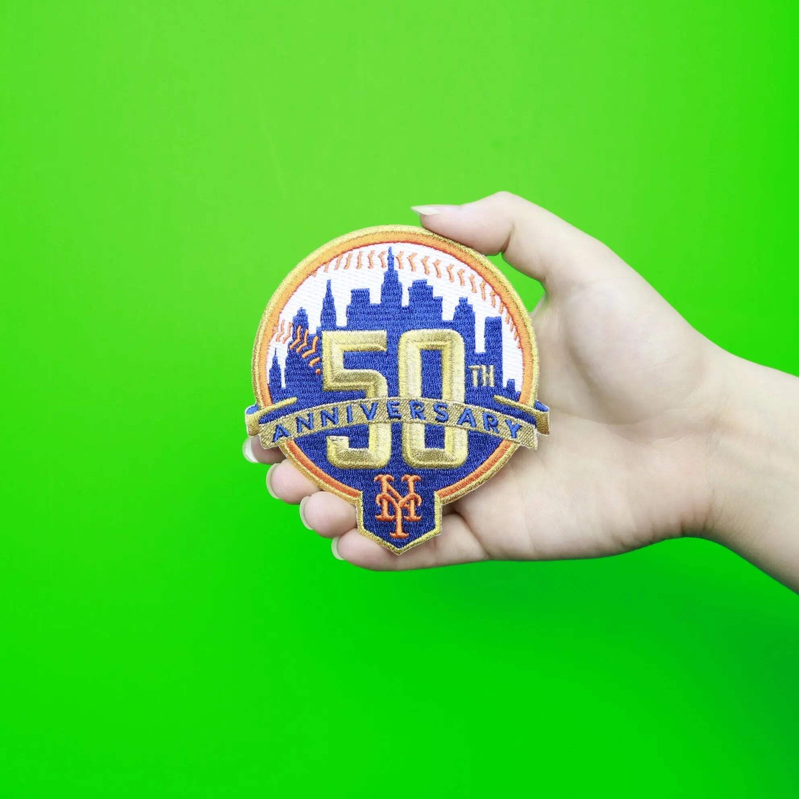 2012 New York Mets 50th Anniversary Season Jersey Emblem Logo Sleeve MLB Patch