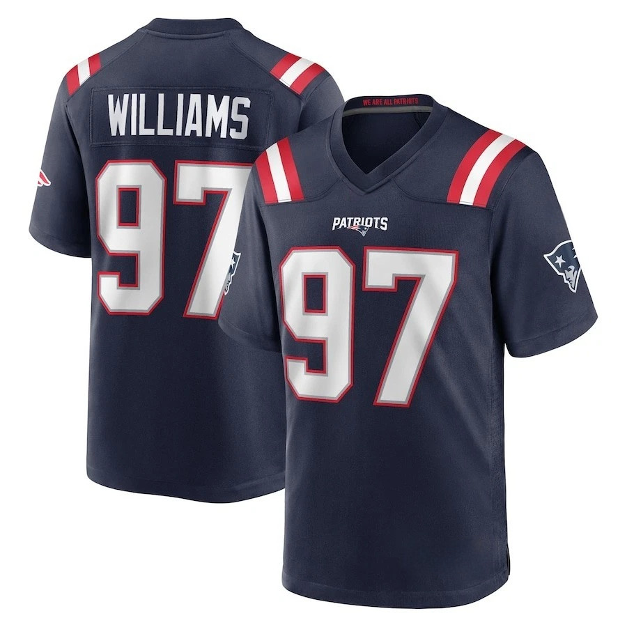 Custom Men’s Navy 2025 Team Player Game Full Stitched Jersey New S – 5XL