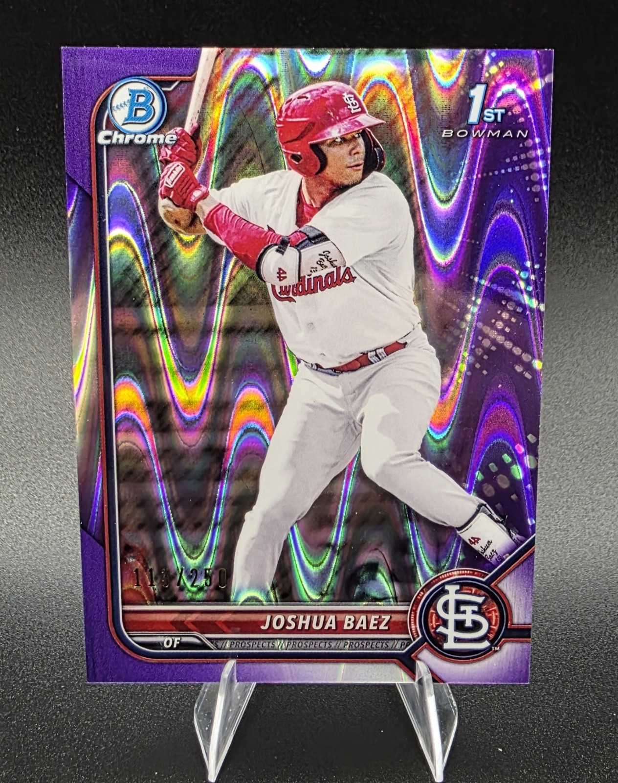 2022 Bowman Chrome 1st Joshua Baez Purple Wave /250 #BCP-112