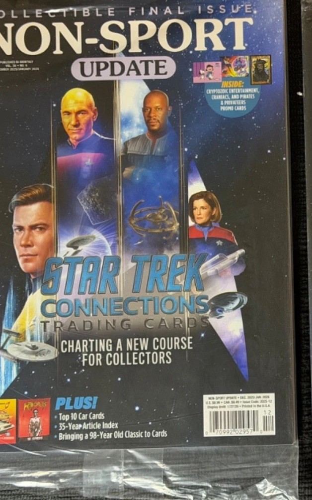 New Beckett DEC/JAN 2026 NON-SPORT UPDATE Price Guide STAR TREK w/Cards