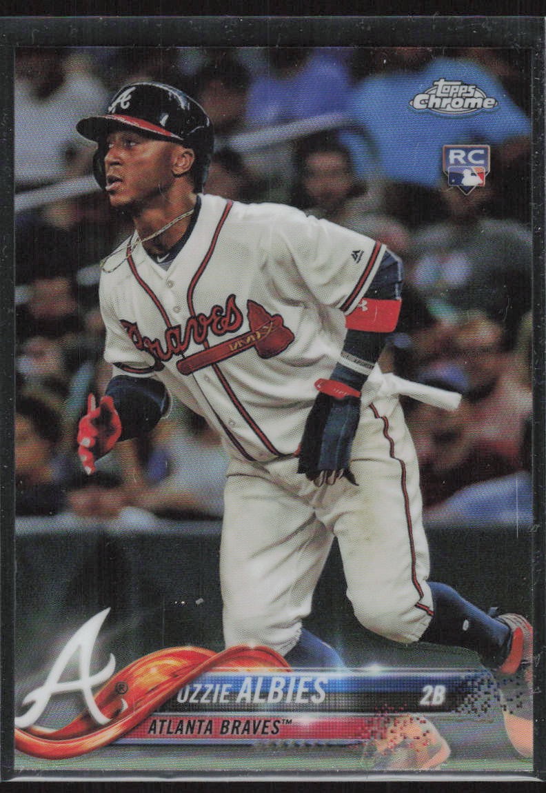 2018 Topps Chrome Refractor #72 Ozzie Albies Rookie