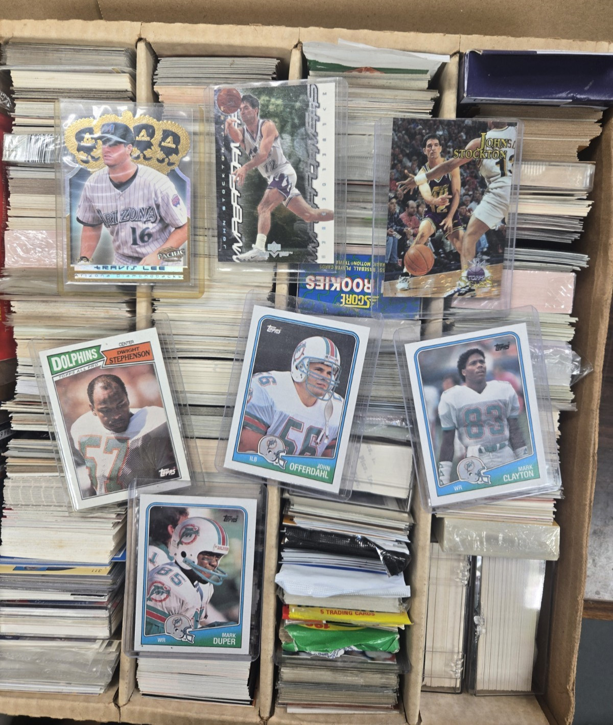 3000 Unsearched Mixed SPORTS Trading Card Lot MLB,NBA,NFL Non Sports Memorabilia
