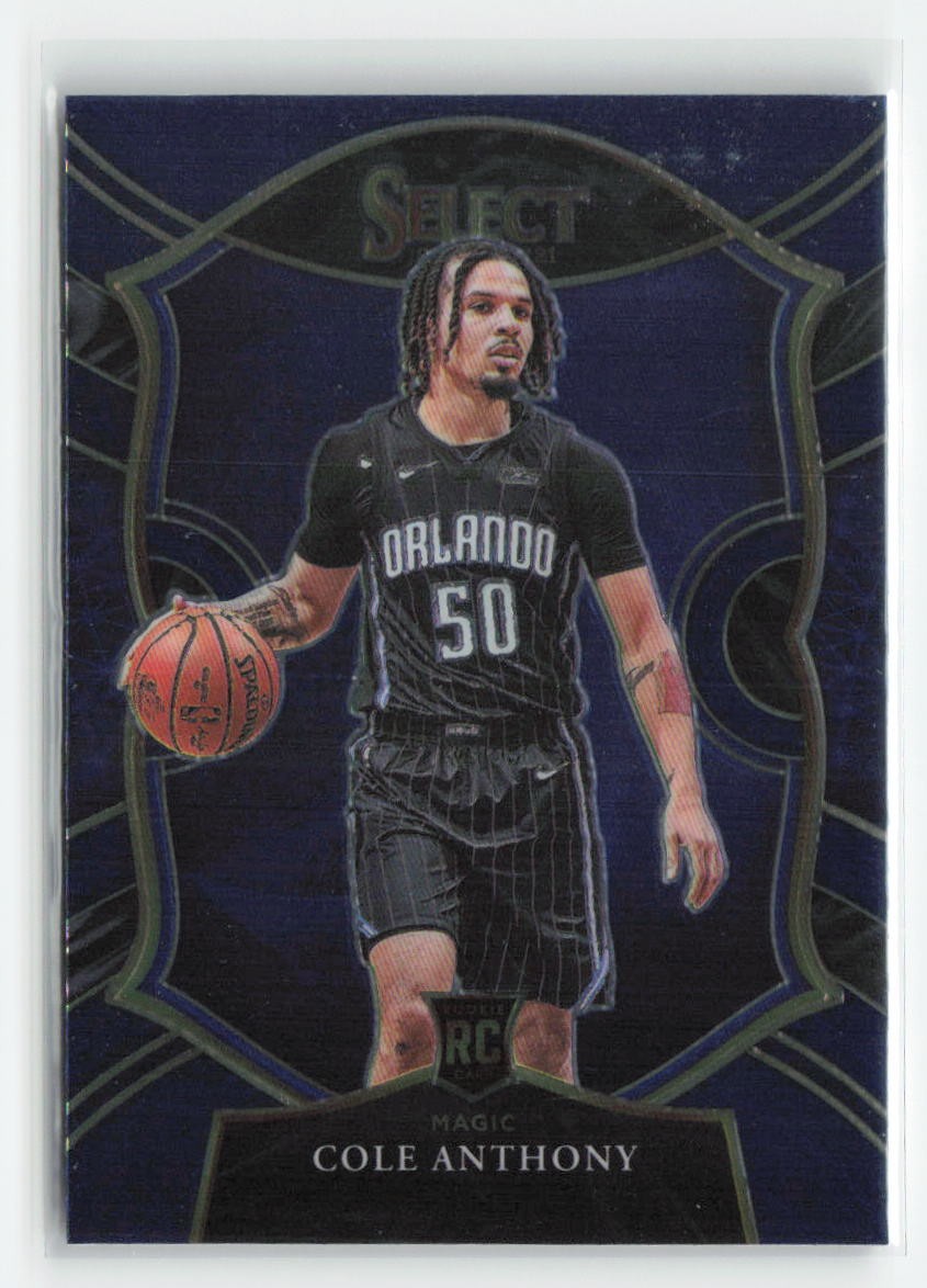 2020-21 Panini Select #75 Cole Anthony Blue Retail RC