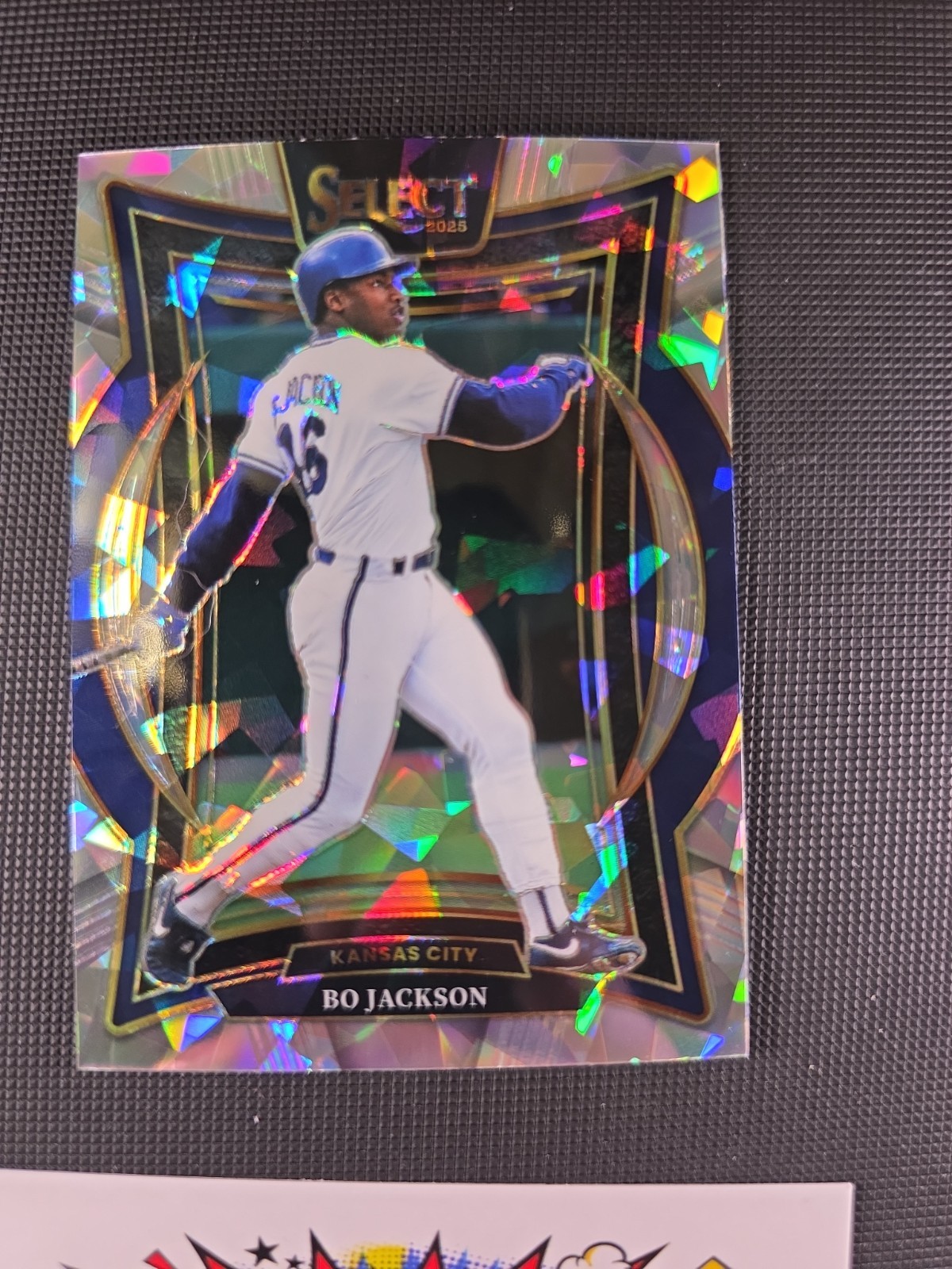 2025 Panini Select – Concourse Bo Jackson #13 Cracked Ice Kansas City Royals