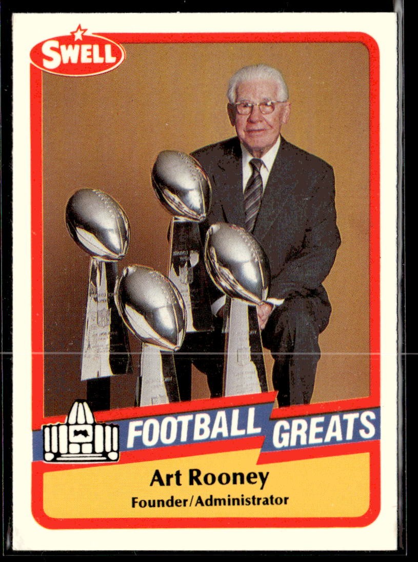 1989 Swell Greats Art Rooney #35 Pittsburgh Steelers