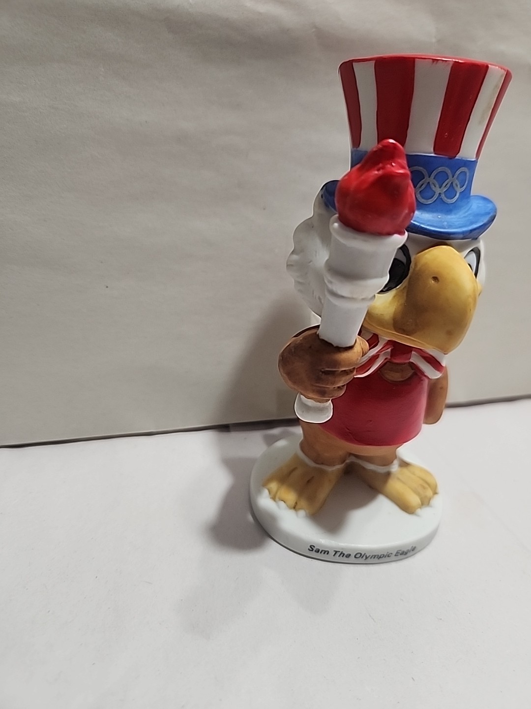Vintage Sam The Olympic Eagle Figurine 1984 Los Angeles Olympics.