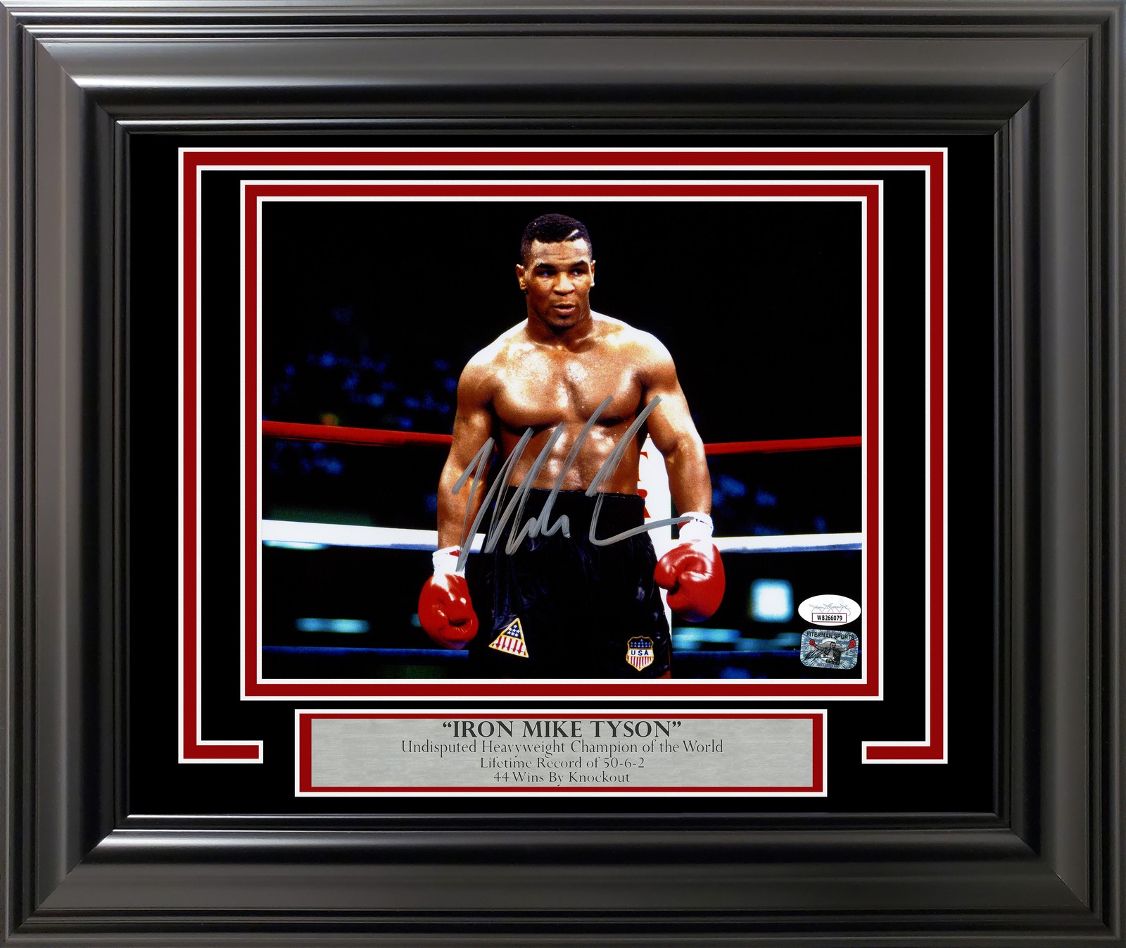 Mike Tyson Signed Framed 8×10 Photo Posing JSA