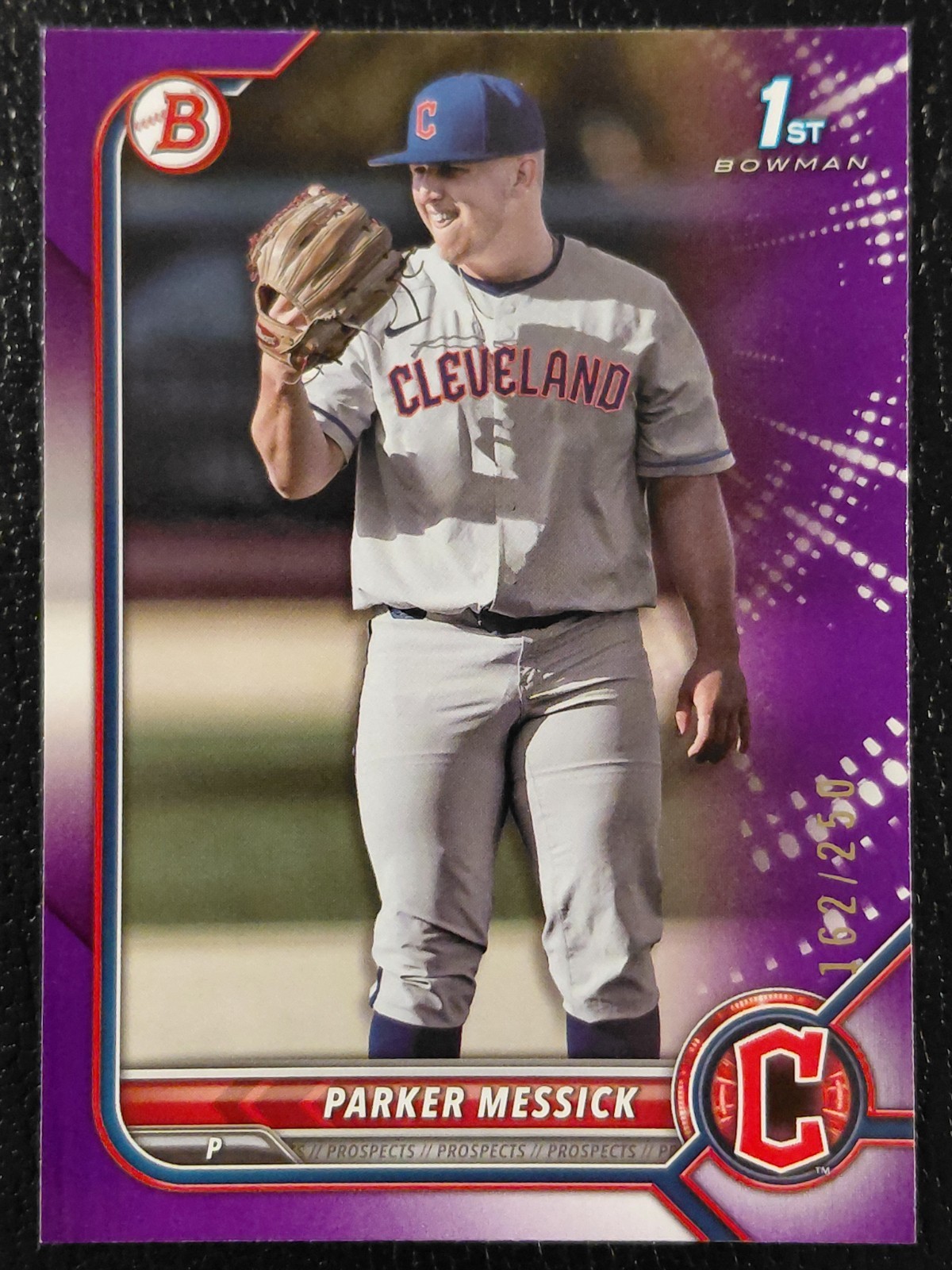 2022 Bowman Draft Parker Messick #BD-71 Purple /250