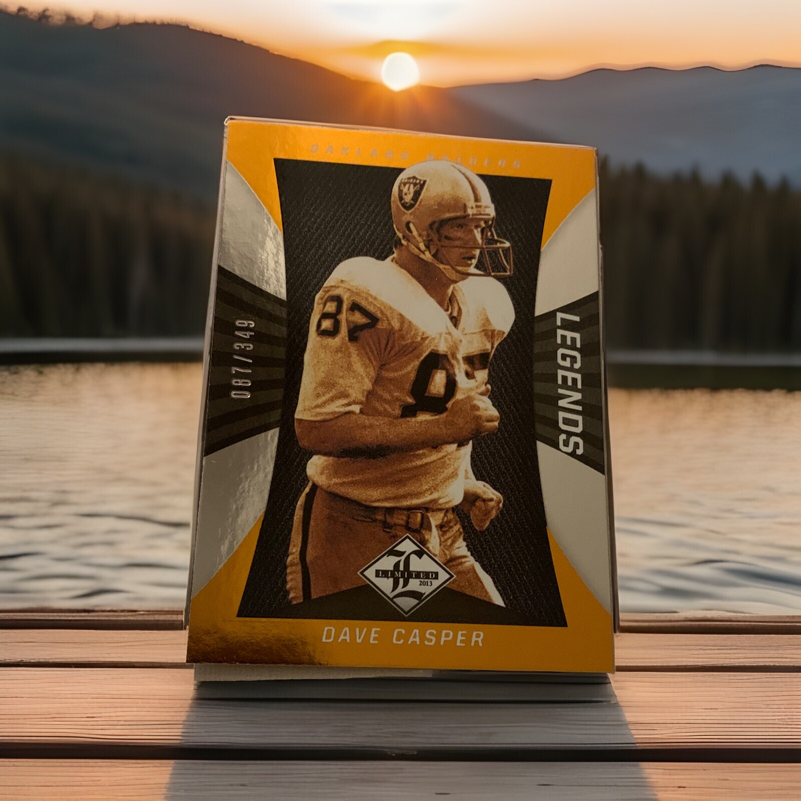 2013 Panini Limited Legends /349 Dave Casper #113 HOF Jersey#(87)Oakland Raiders