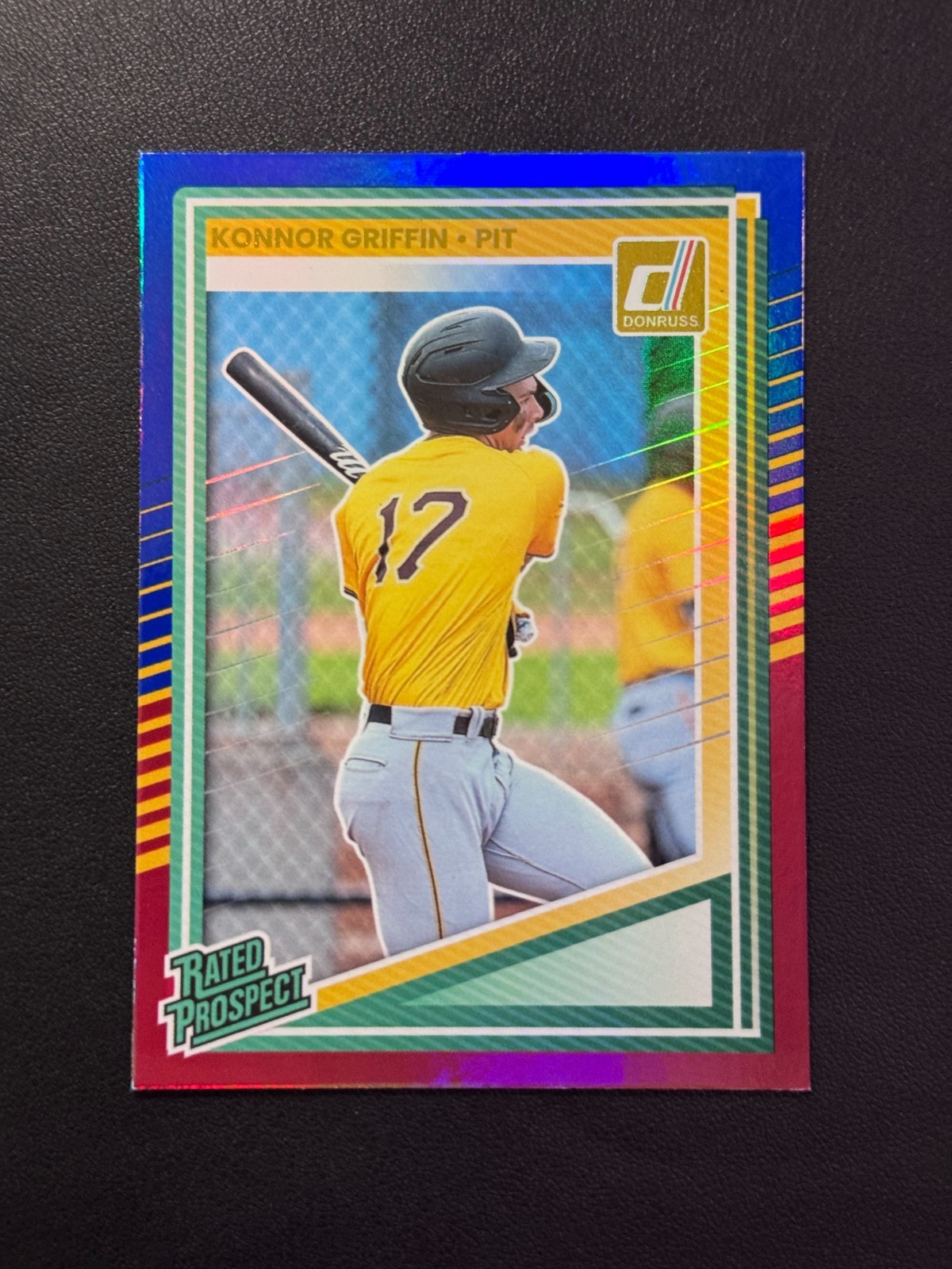Konnor Griffin 2025 Panini Donruss Baseball #123 Rated Prospect Red & Blue