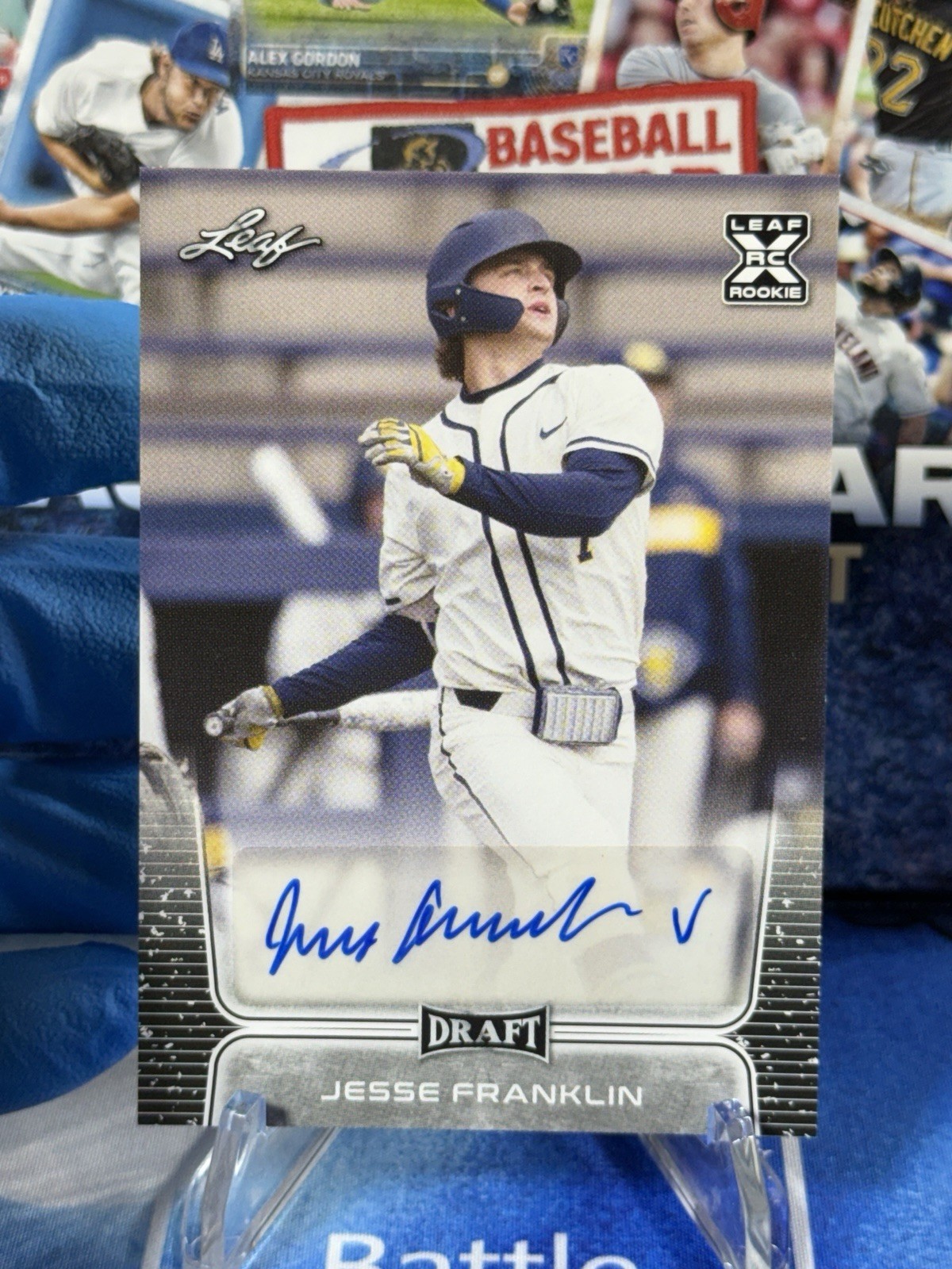 2020 Leaf Draft Jesse Franklin Prospect Auto #BA-JF2 Atlanta Braves RC