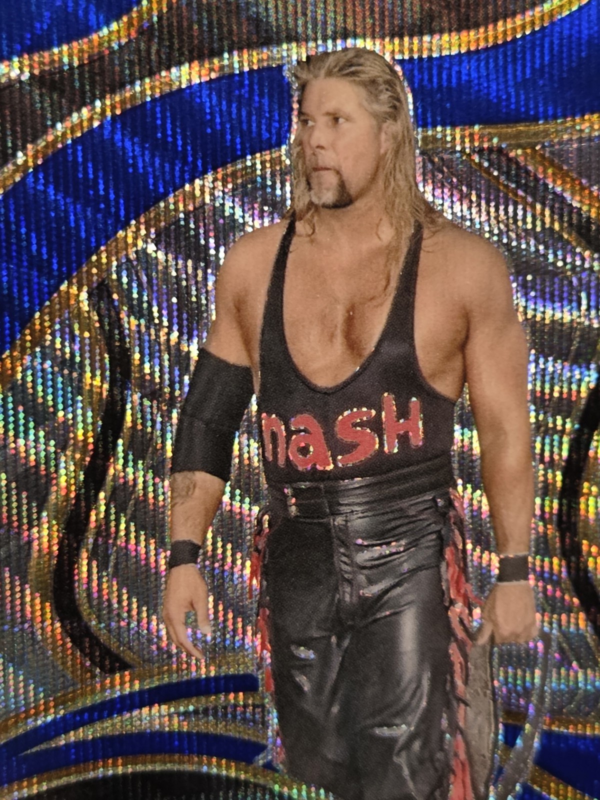 KEVIN NASH | 2024 Panini Select WWE #237 | Ringside Blue Wave Prizm /49