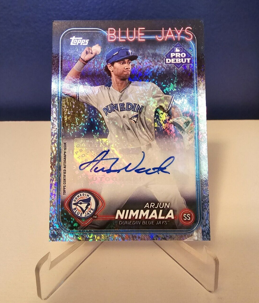 2024 Topps Pro Debut – Sparkle Foil Autographs #PD-144 Arjun Nimmala 173/199…