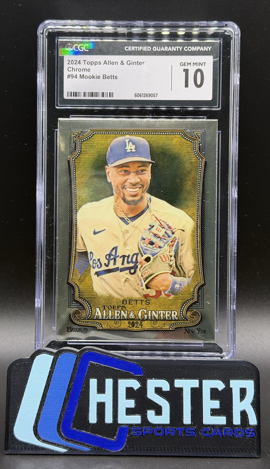 MOOKIE BETTS – 2024 Topps Allen & Ginter Chrome Refractor #94 LA Dodgers