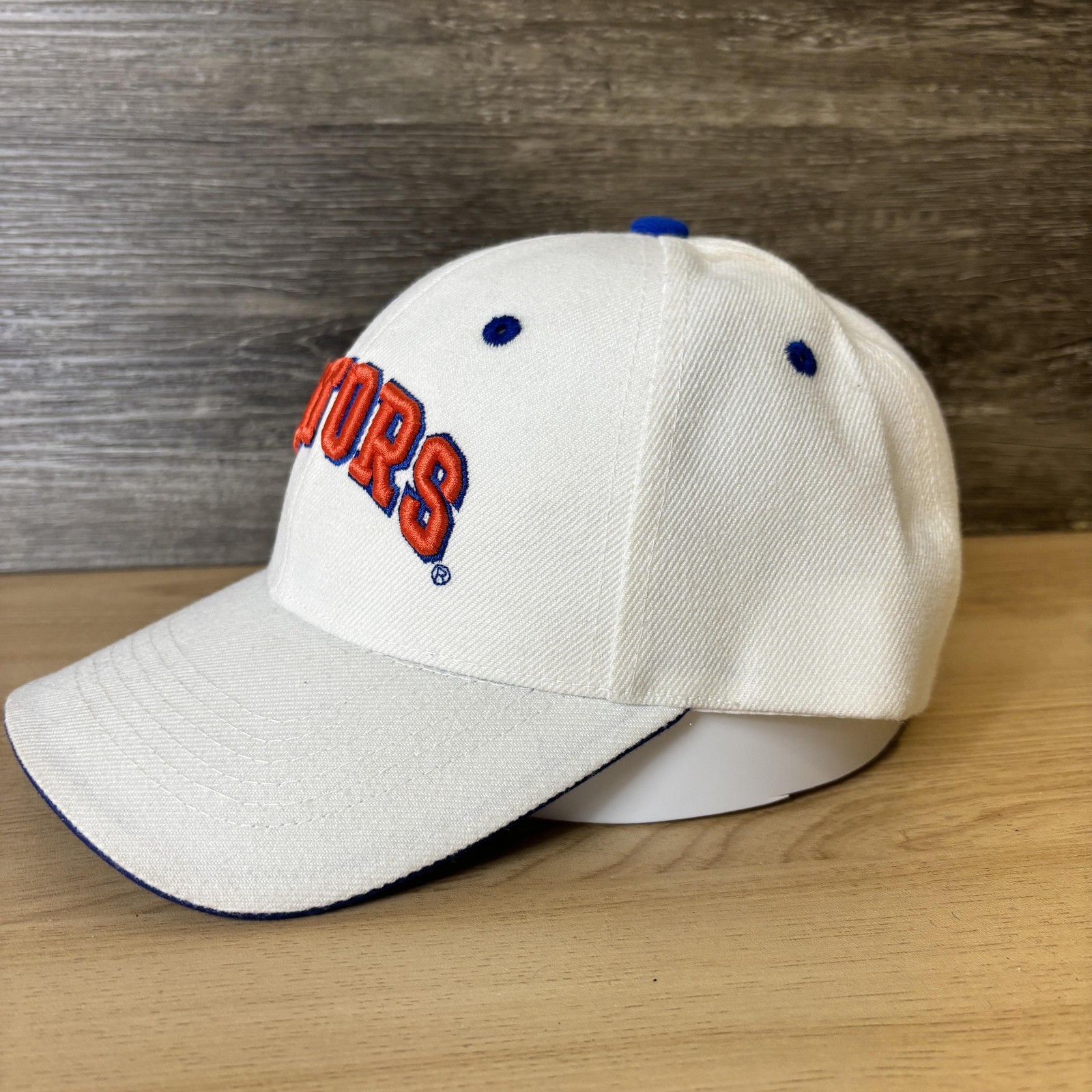 Florida Gators Hat Cap Strap Back White Blue NCAA College Football Mens