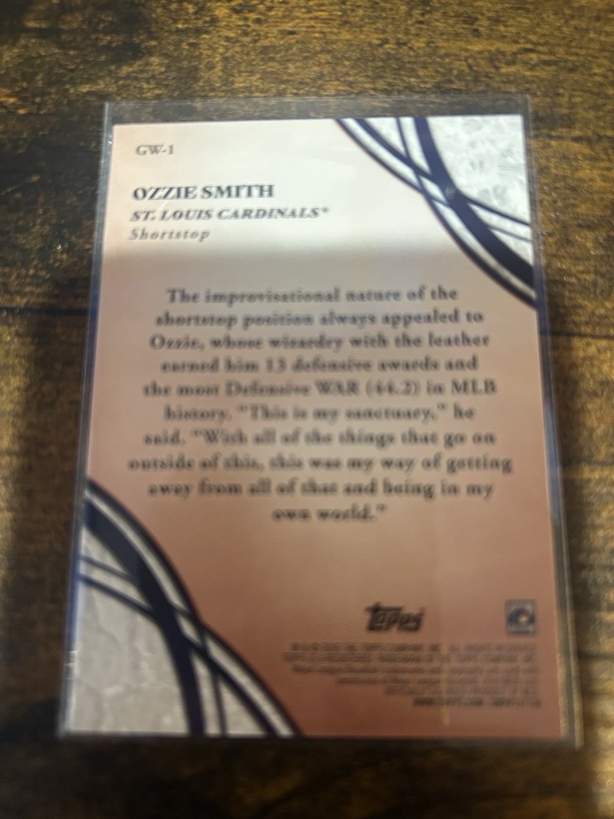 2026 Topps Series 2 – Ozzie Smith Glove Work #GW-1 Cardinals – Free Shipping