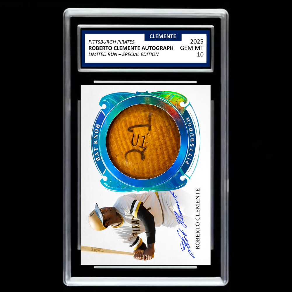 Roberto Clemente Card – Puerto Rico Bat Knob Edition – GRADED GEM MINT 10!
