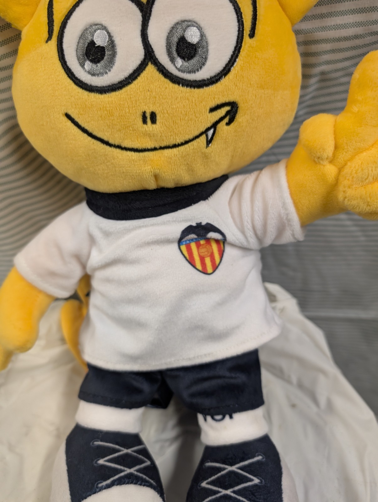 Valencia CF VCF Bat Mascot Plush Stuffed Animal Soccer Football Spain Rare