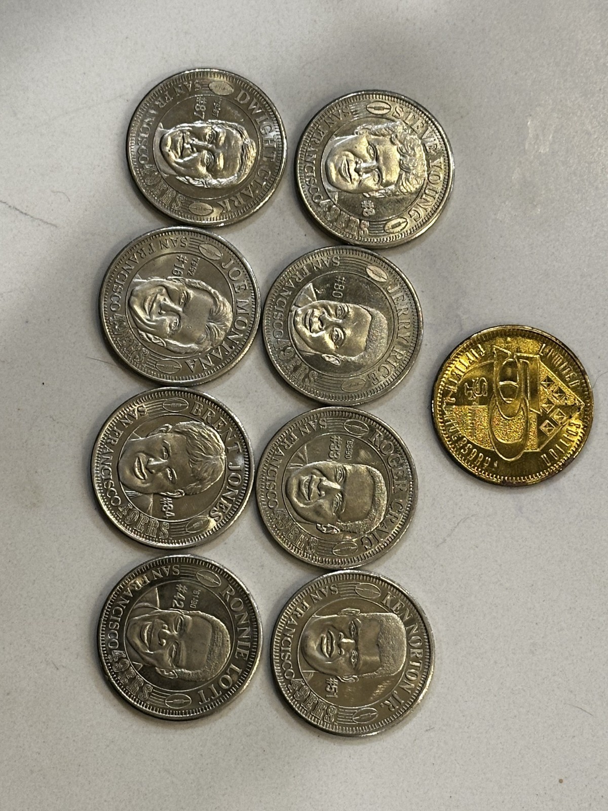 49ers 50th Anniversary Coin Collection Complete plus Team Coin