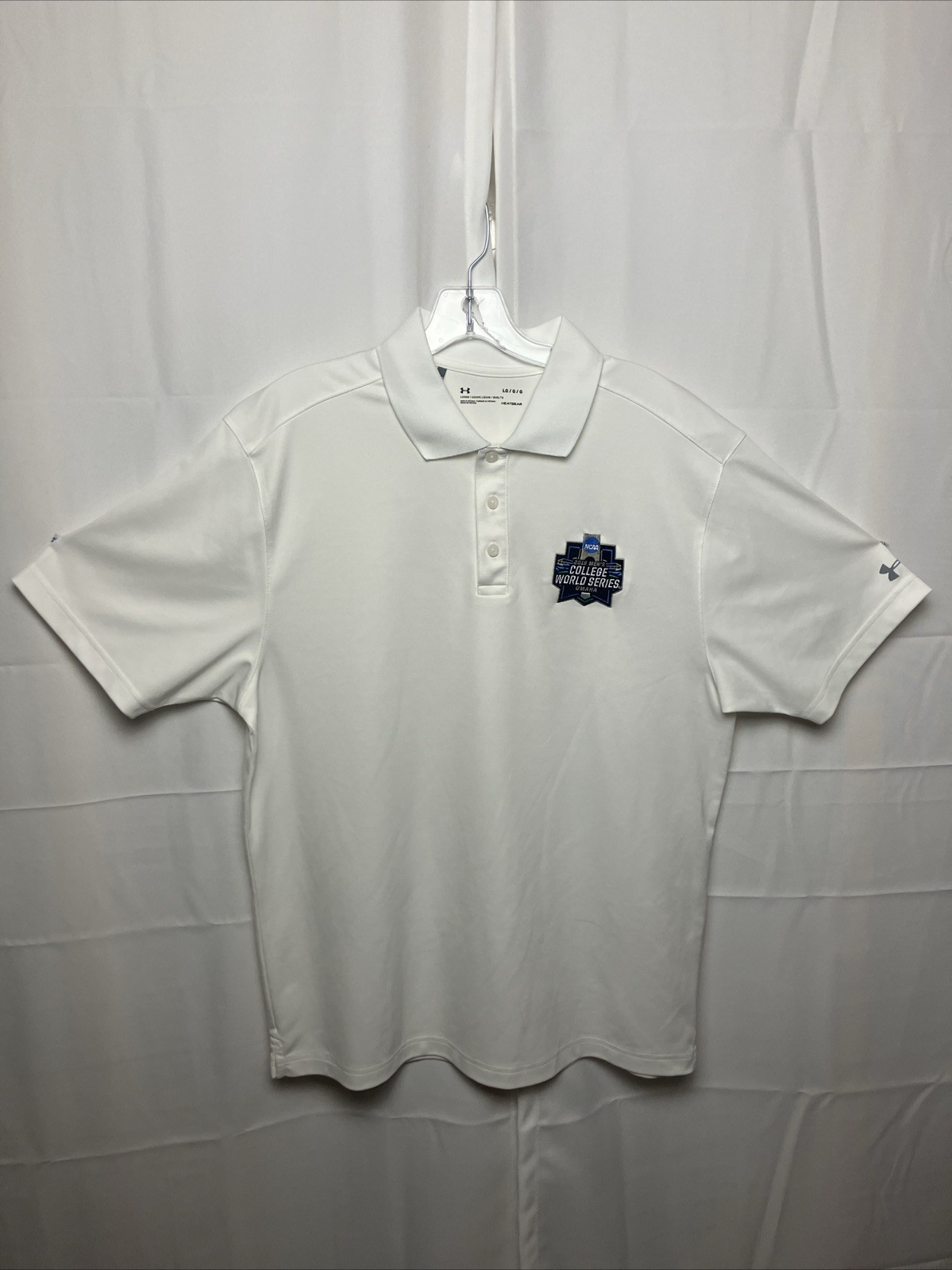 Rare Under Armour Wicking Polo College World Series Official Mint 2018